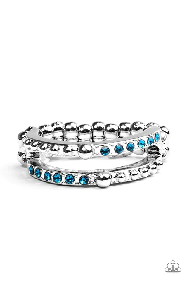 Anillo Paparazzi ~ Dauntless Shimmer - Azul