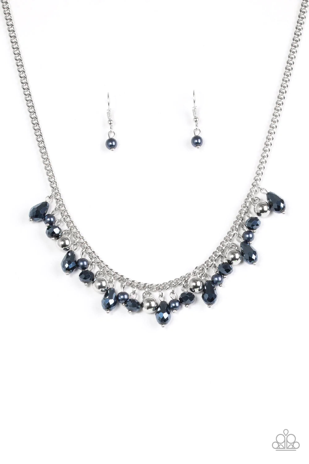 Paparazzi Necklace ~ Glammed If I Do, Glammed If I Dont - Blue