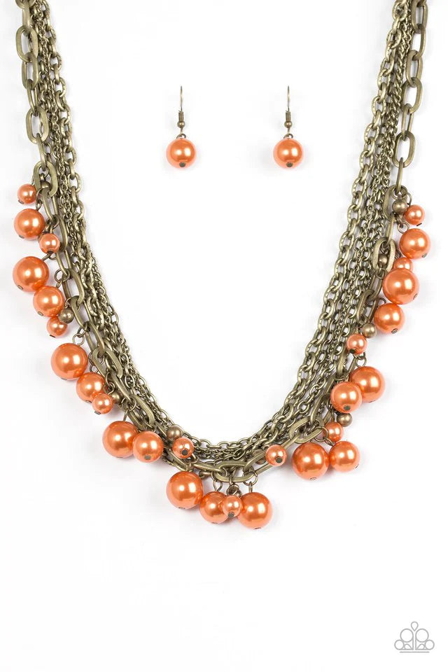 Collar Paparazzi ~ Shipwrecked Shimmer - Naranja
