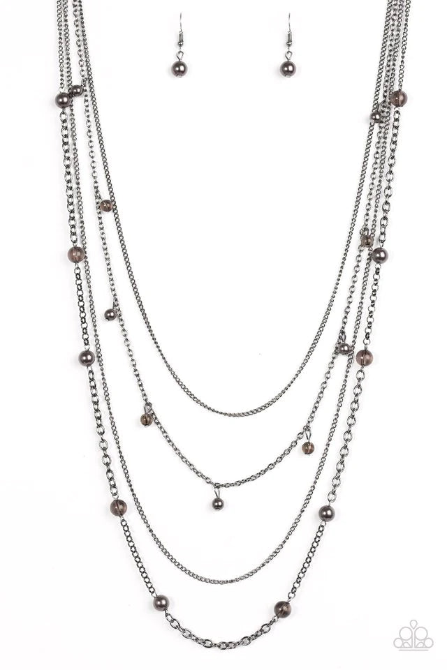 Collar Paparazzi ~ City Cache - Negro