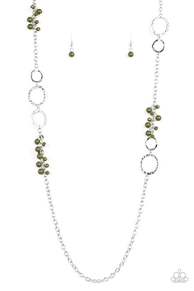 Paparazzi Necklace ~ Wanderlust Way Green Paparazzi Jewelry Online Store 5369