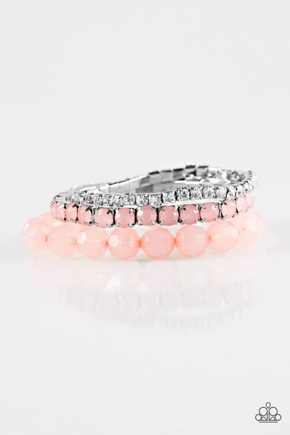 Paparazzi Bracelet ~ Beautiful Bravado - Pink