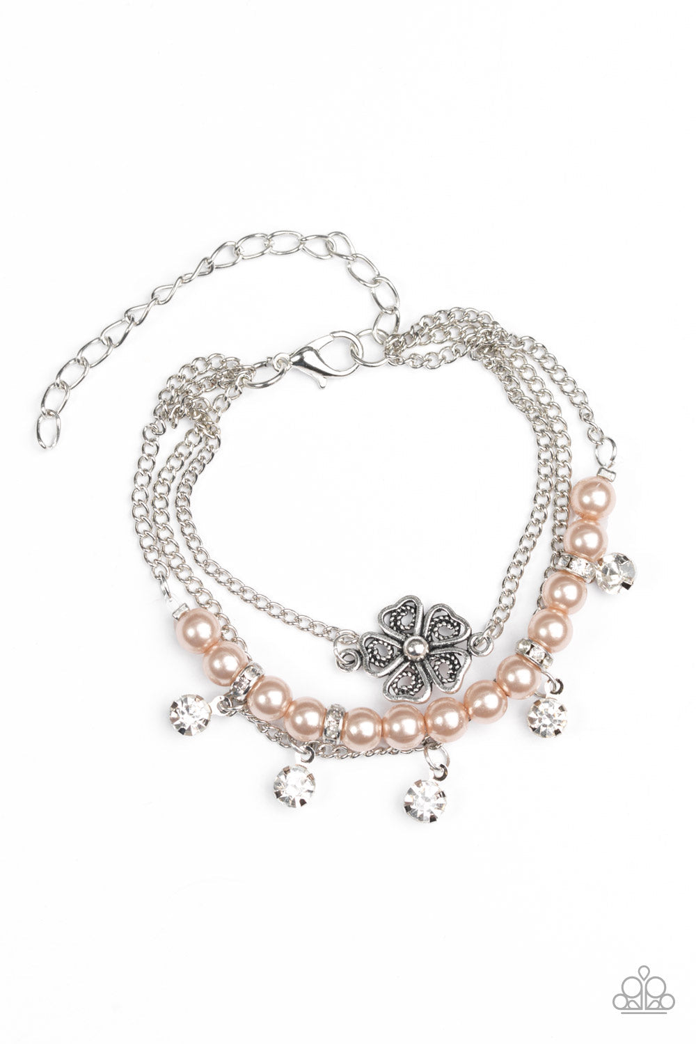 Paparazzi Bracelet ~ Petunia Party - Brown