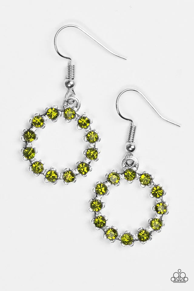 Pendiente Paparazzi ~ Be Bubbly - Verde