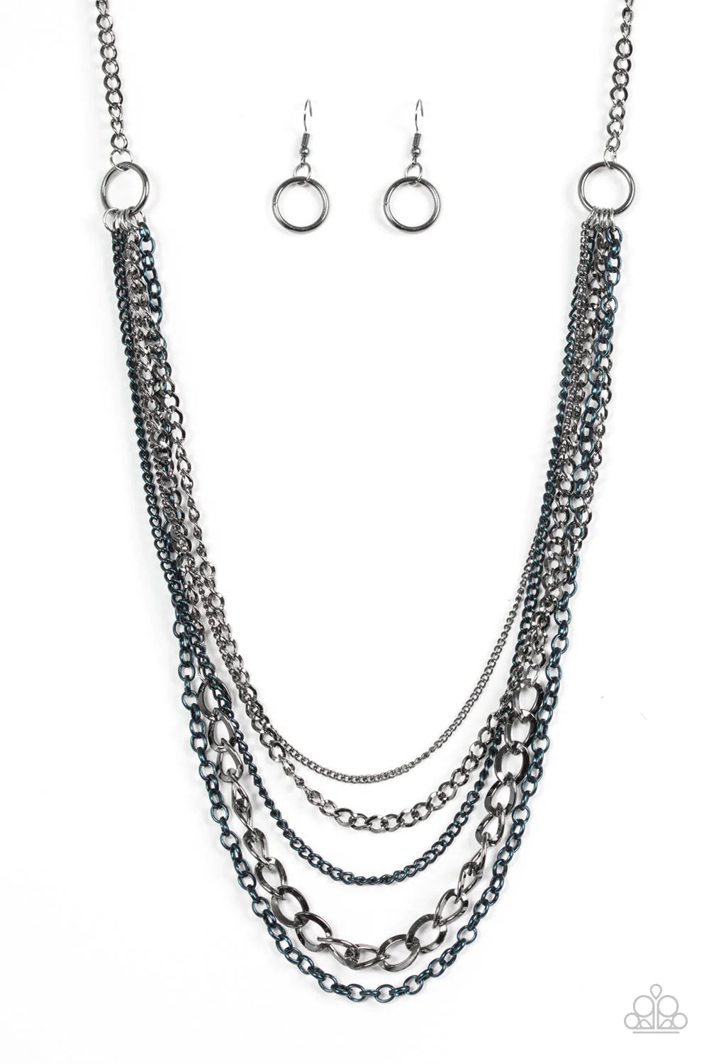 Collar Paparazzi ~ Motivación de motociclistas - Azul