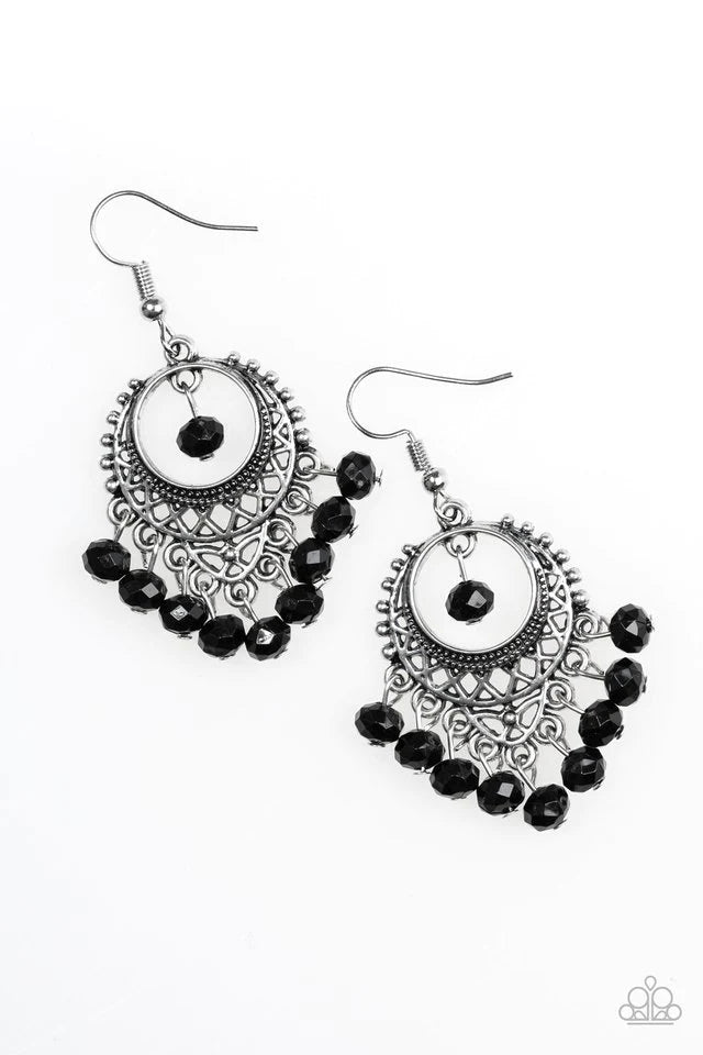 Paparazzi Earring ~ Meet Me In Paradise - Black