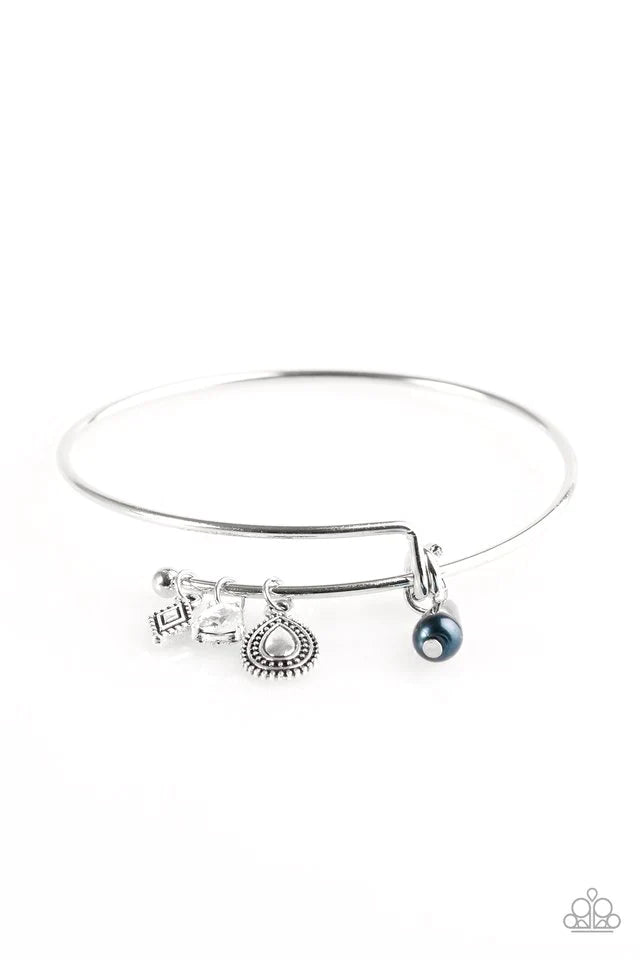 Pulsera Paparazzi ~ Gracefully Graceful - Azul