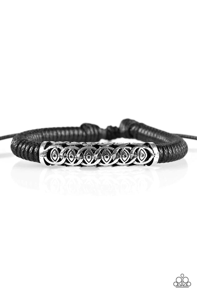 Pulsera Paparazzi ~ Escapada a la isla - Negro