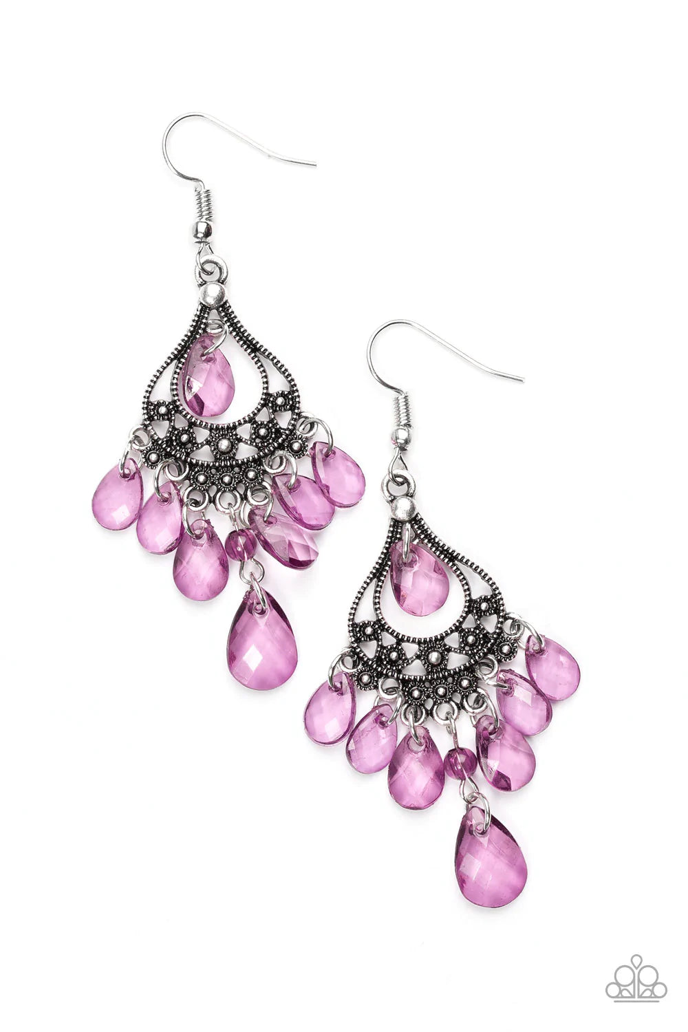 Paparazzi Earring ~ Glamour Genie - Purple