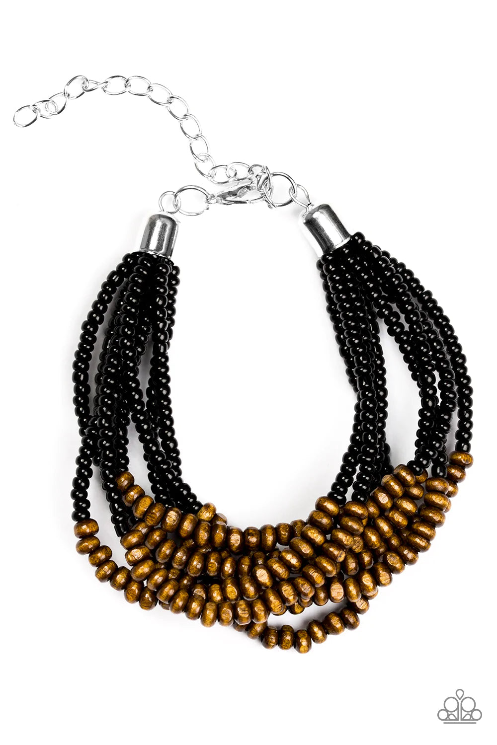 Paparazzi Bracelet ~ Across The Grassland - Black