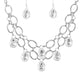 Paparazzi Necklace Blockbuster - Show - Stopping Shimmer - White