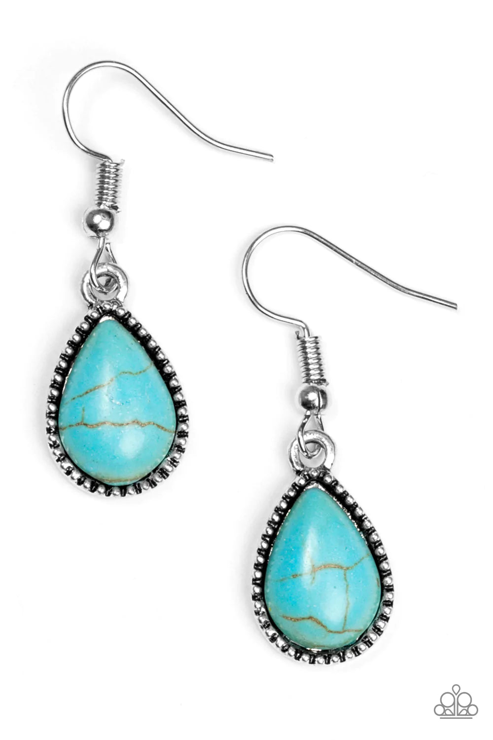 Paparazzi Earring ~ Sandstone Symphony - Blue