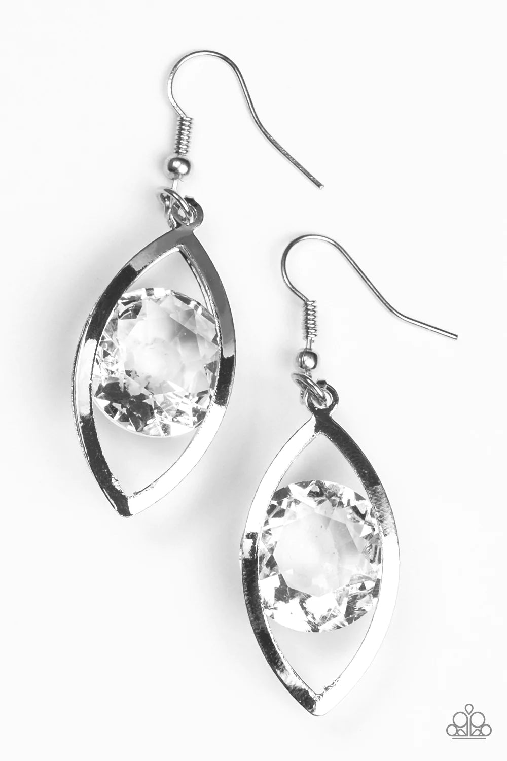 Paparazzi Earring ~ Your Eyes Only - White