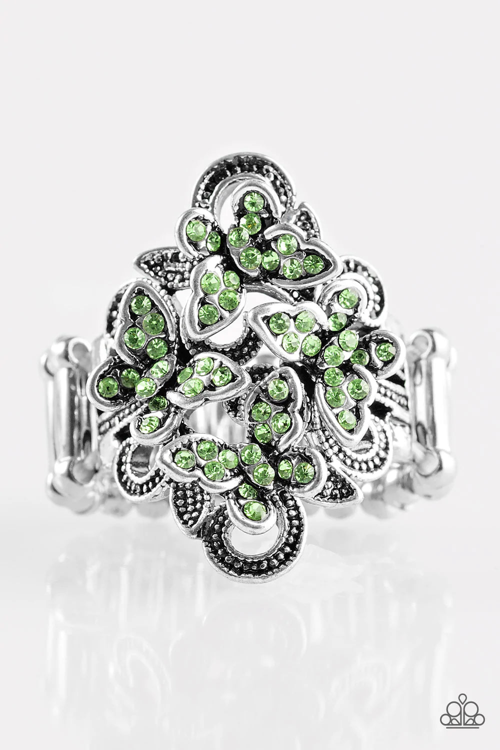 Paparazzi Ring ~ Butterfly Meadows - Green