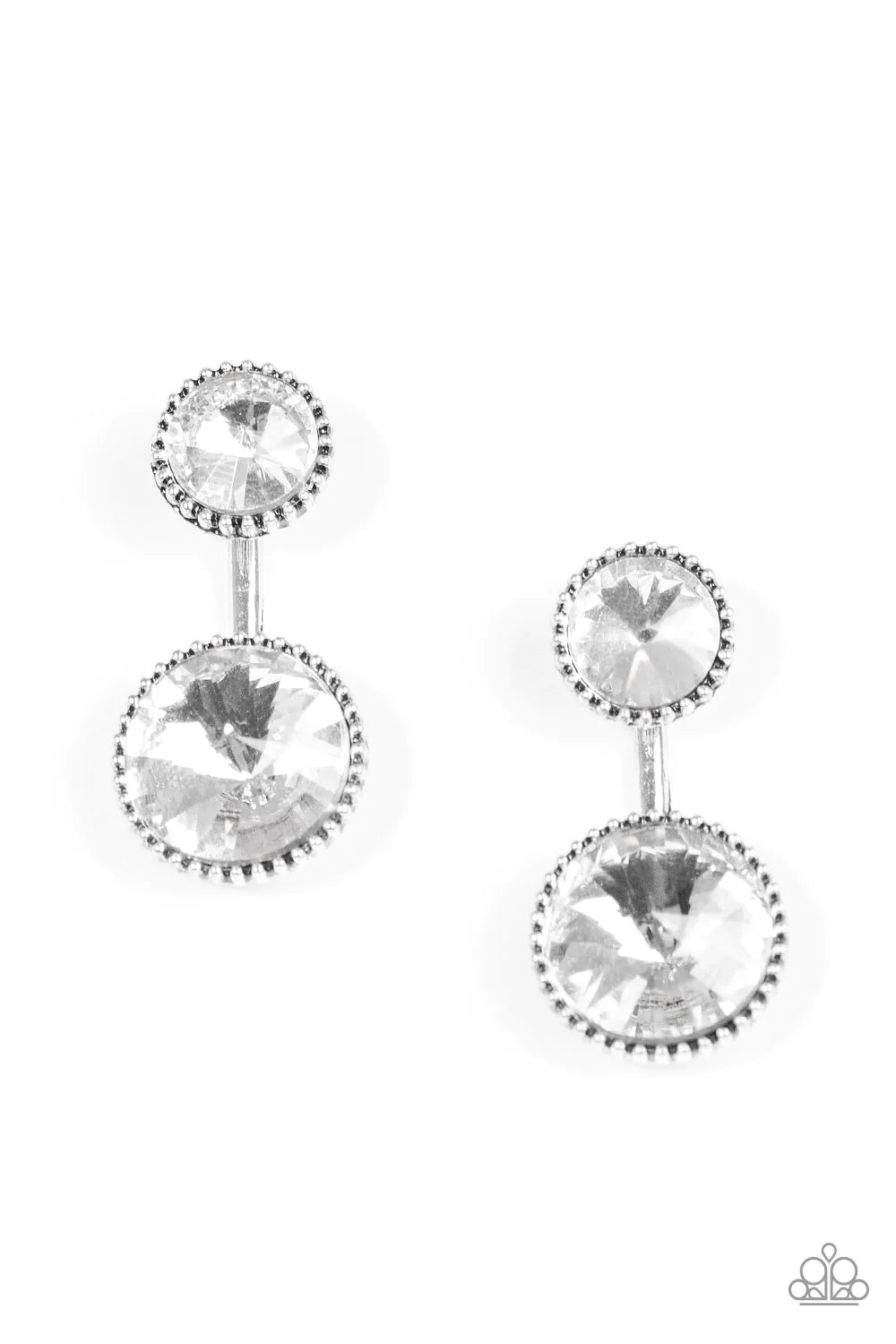 Paparazzi Earring ~ Bling Squad - White