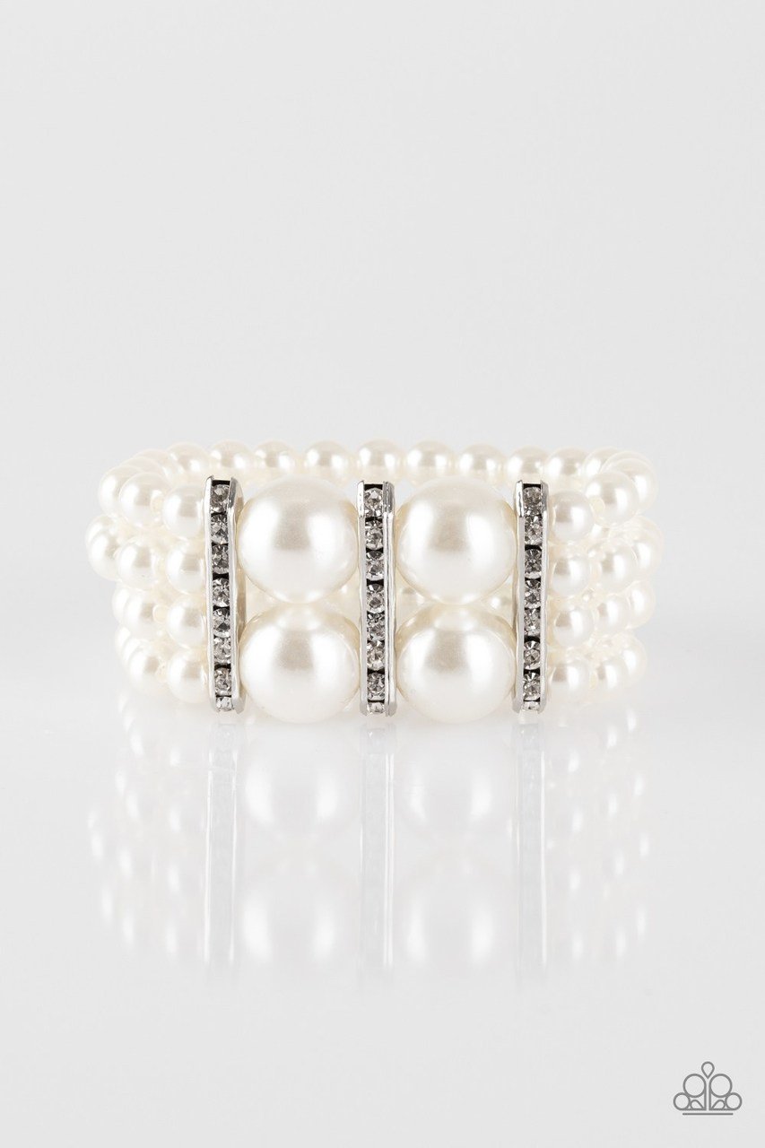 Paparazzi Bracelet - Romance Remix - White