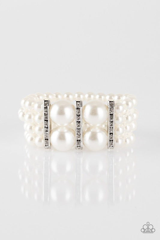 Paparazzi Bracelet - Romance Remix - White
