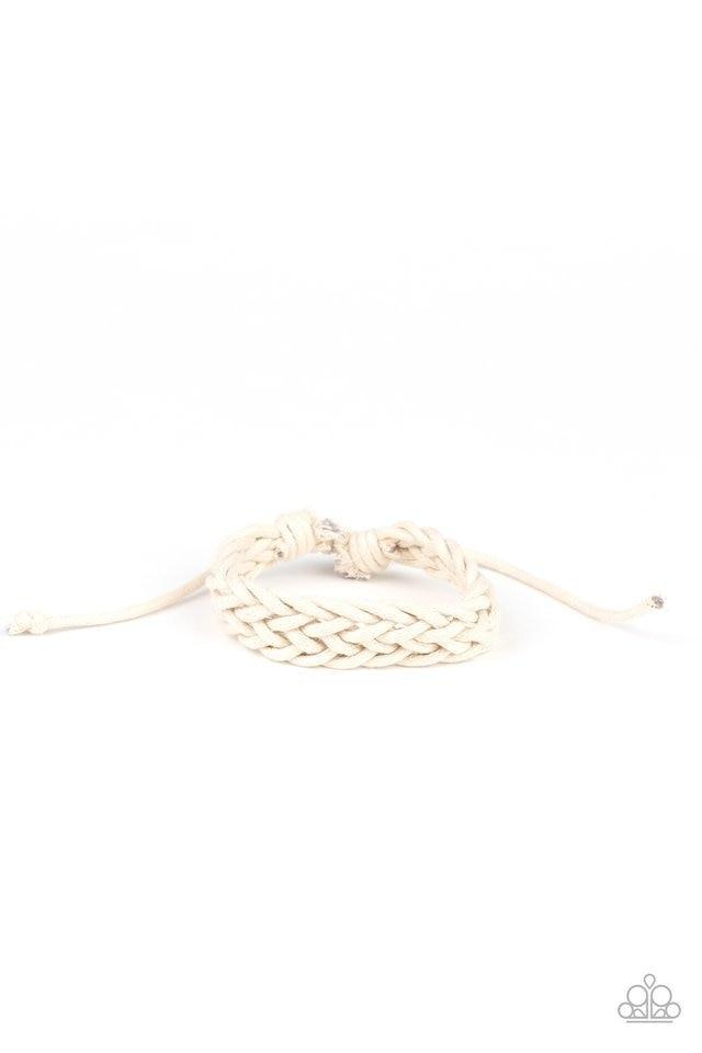 Paparazzi Bracelet ~ Braid Raid - White