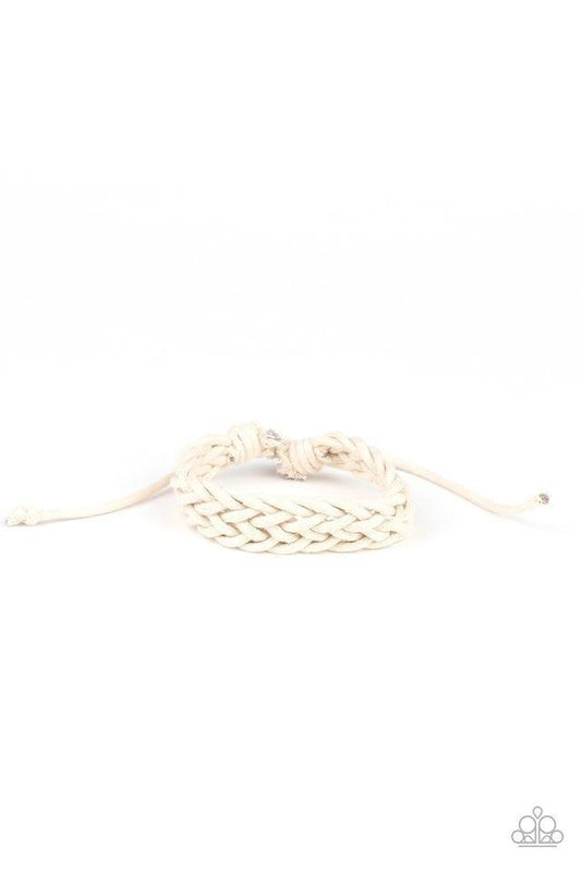 Paparazzi Bracelet ~ Braid Raid - White
