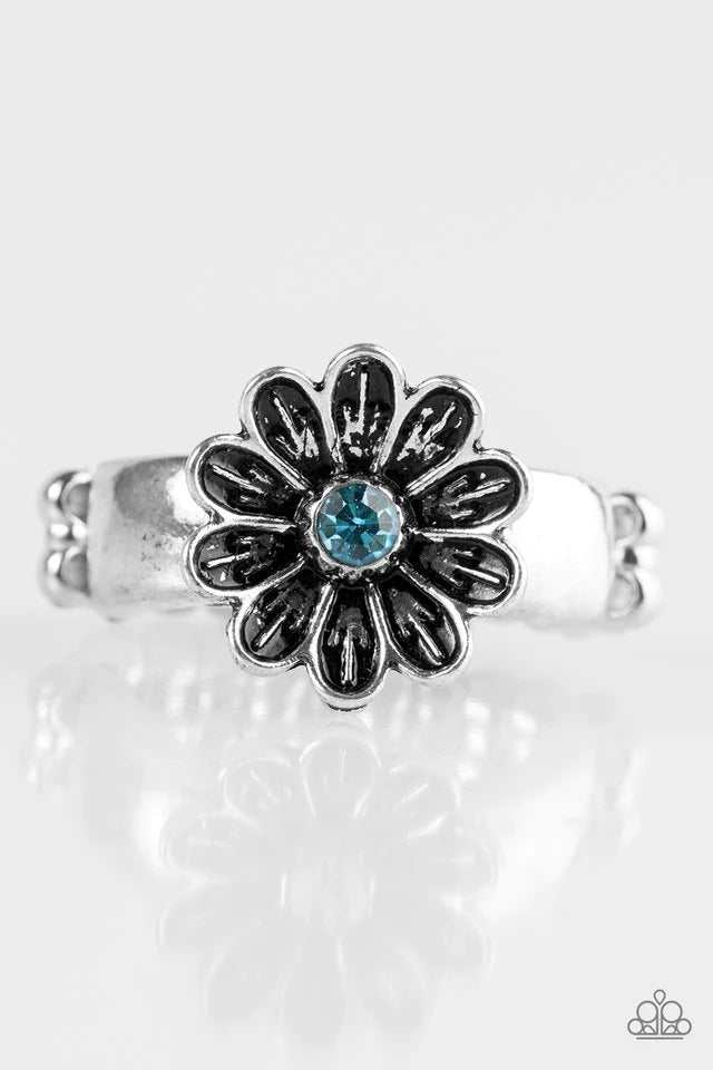 Anillo Paparazzi ~ En cualquier lugar BUD aquí - Azul