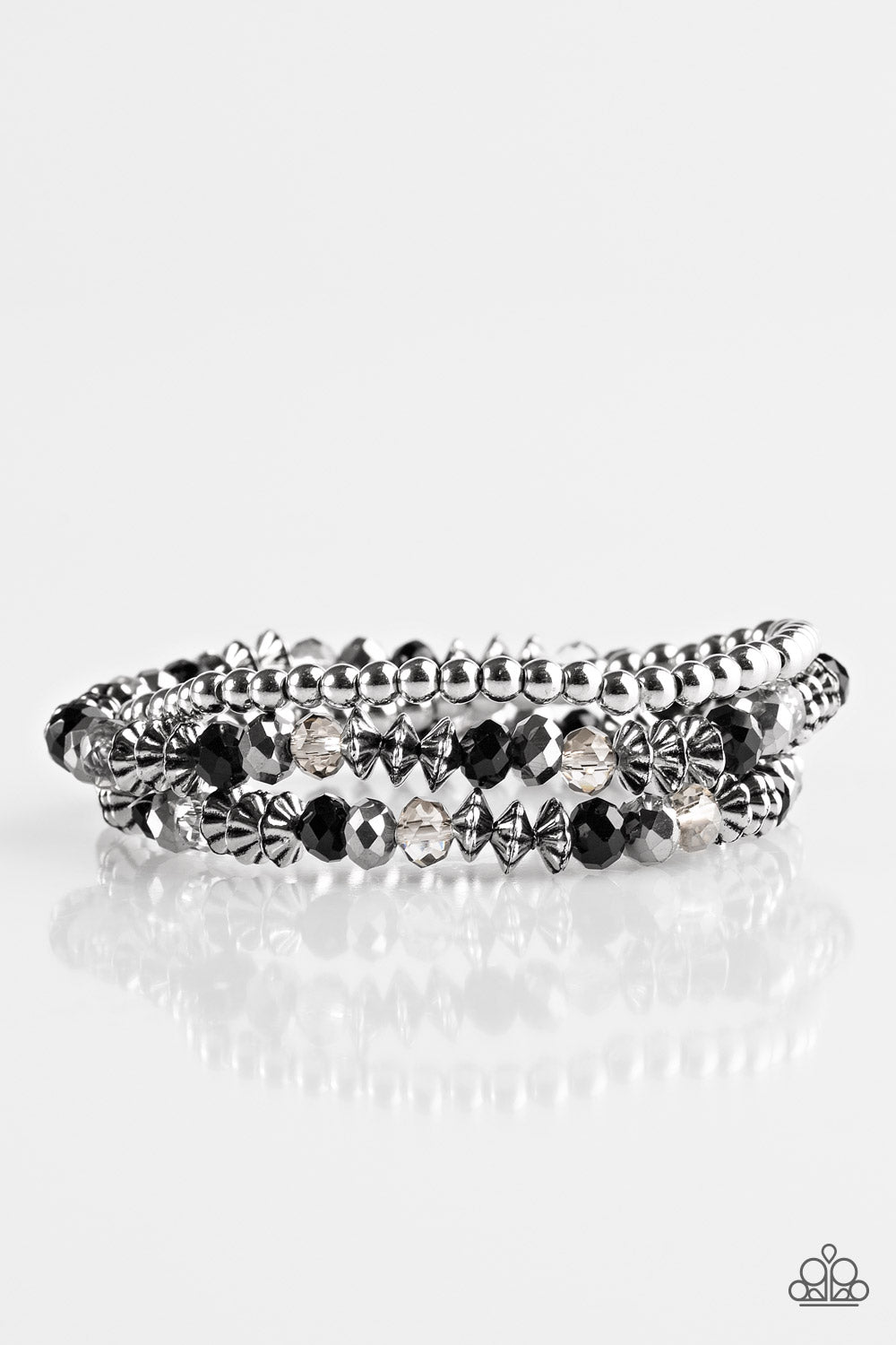 Paparazzi Bracelet ~ Shimmer Sensation - Black