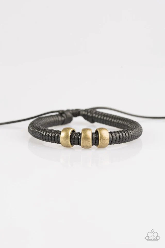 Pulsera Paparazzi ~ One For The Trail - Negra