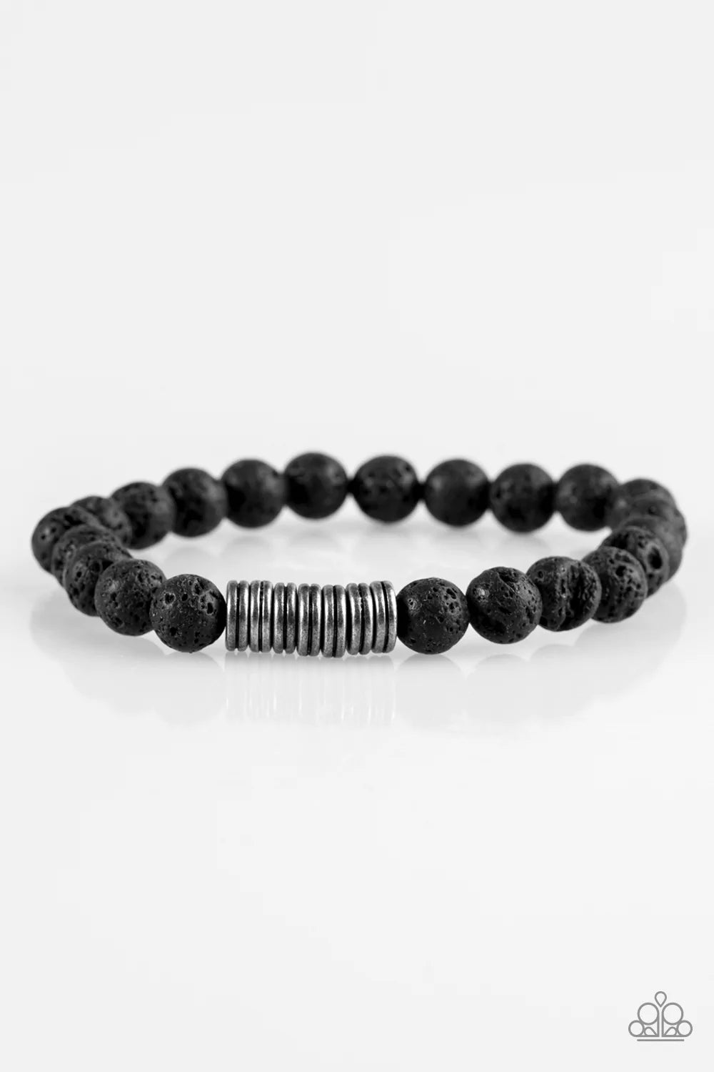 Pulsera Paparazzi ~ Vigor - Negro