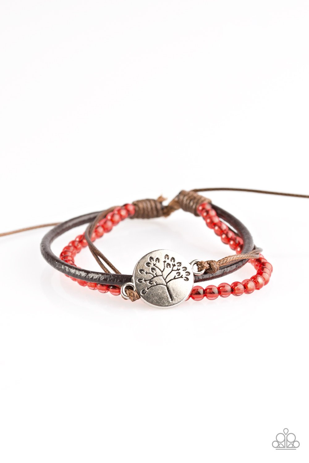 Paparazzi Bracelet ~ Treetop Treasure - Red