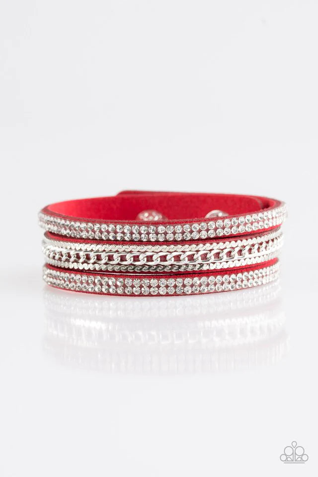 Paparazzi Bracelet ~ Unstoppable - Red