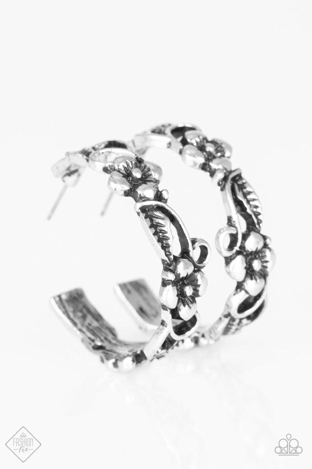 Paparazzi Earrings - Garden County - Silver