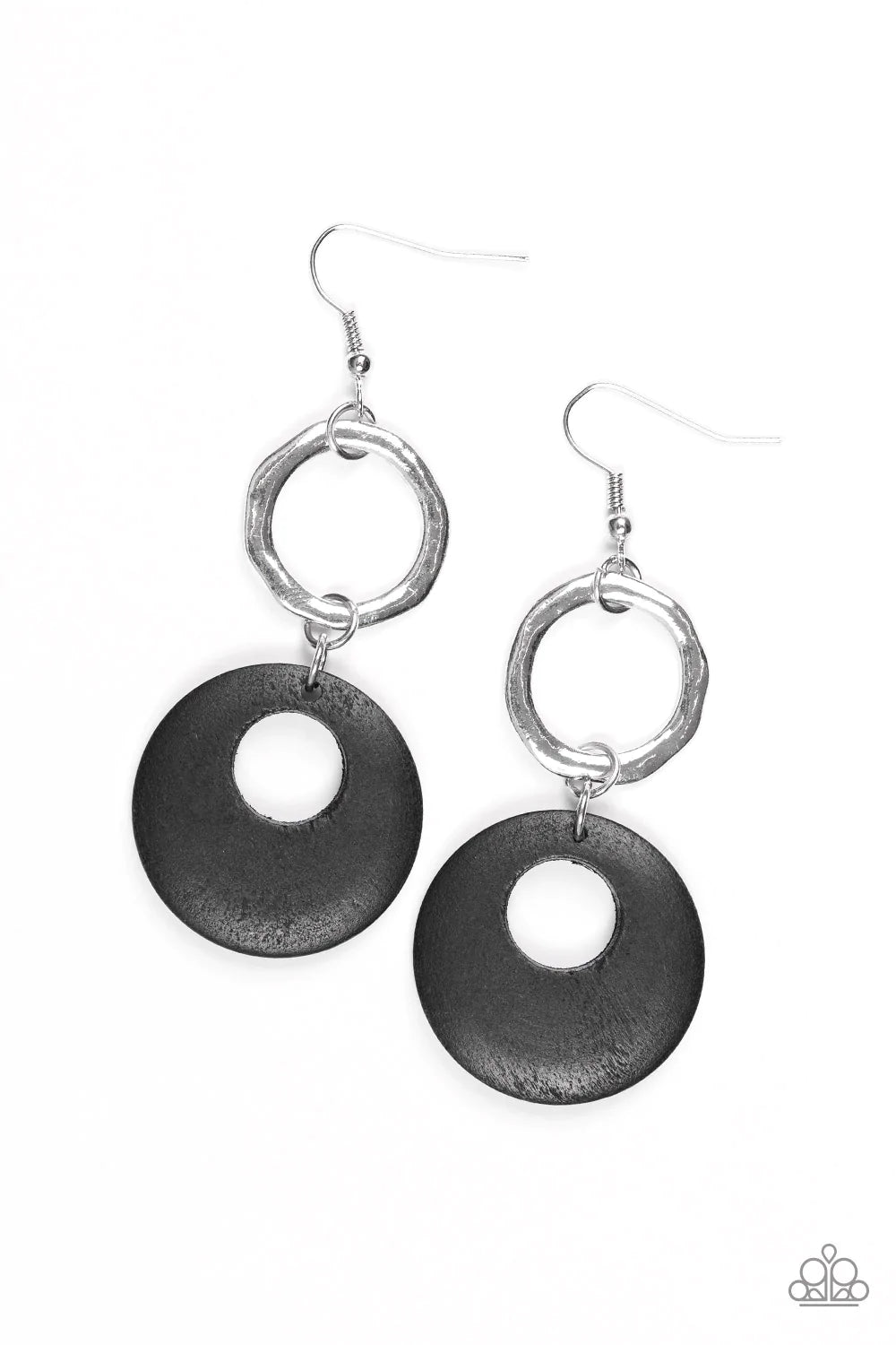 Paparazzi Earring ~ Boho Breeze - Black