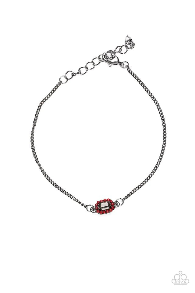 Paparazzi Bracelet ~ Casual Dress - Red