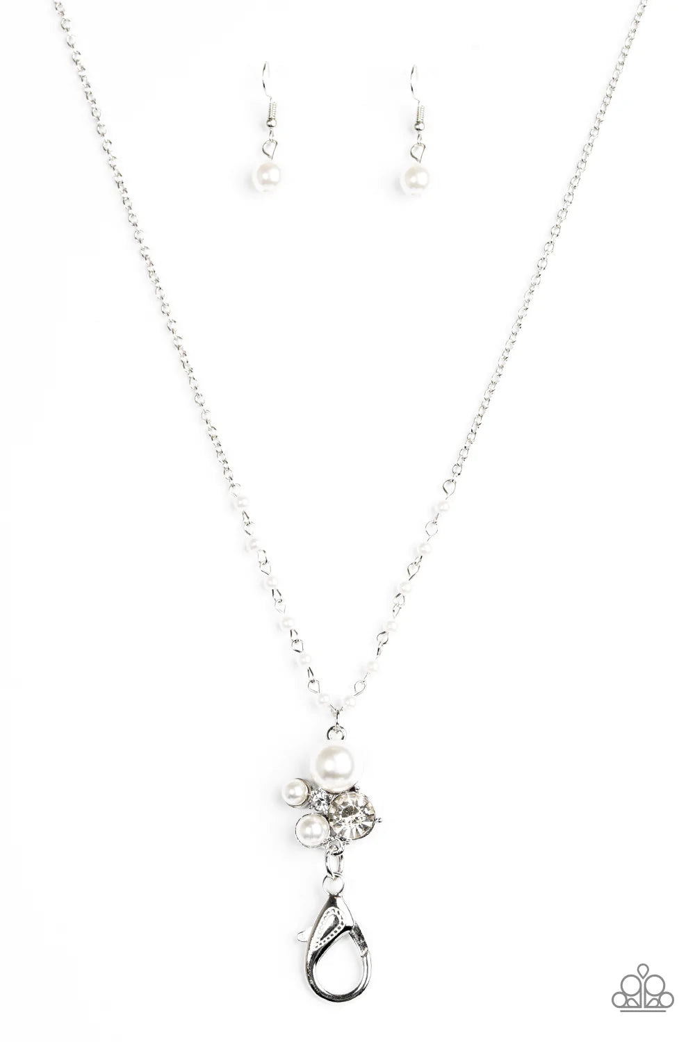 Paparazzi Necklace ~ Uniquely Uptown - White Lanyard