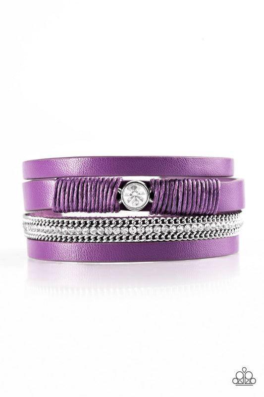 Paparazzi Bracelet ~ Catwalk Craze - Purple