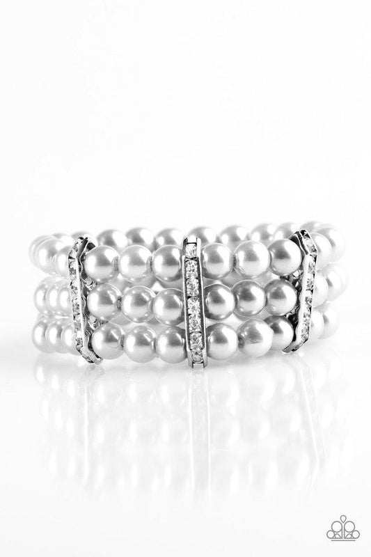 Paparazzi Bracelet - Put On Your GLAM Face - Silver