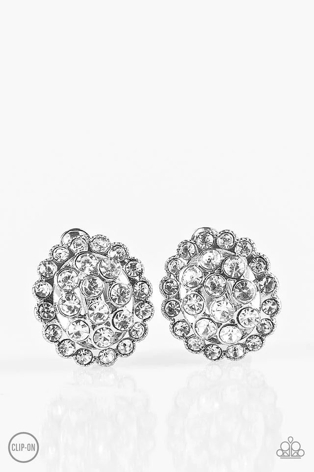 Paparazzi Earring ~ Runway Ready - White