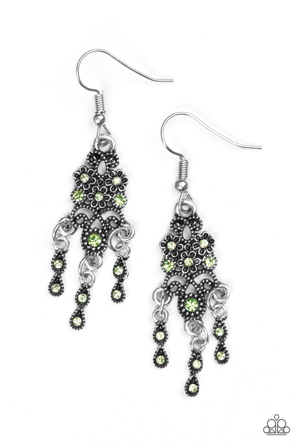 Pendiente Paparazzi ~ Bling primaveral - Verde