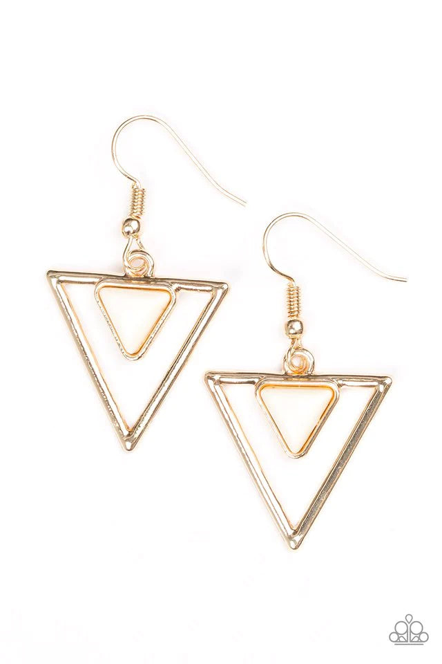 Pendiente Paparazzi ~ Princesa Triásica - Oro