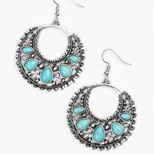Paparazzi Earring ~ Desert Springs - Blue
