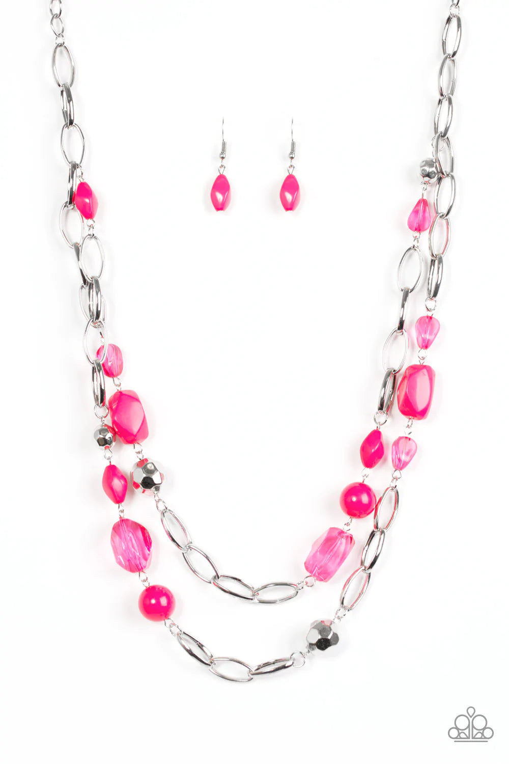 Collar Paparazzi ~ GLEAM Weaver - Rosa