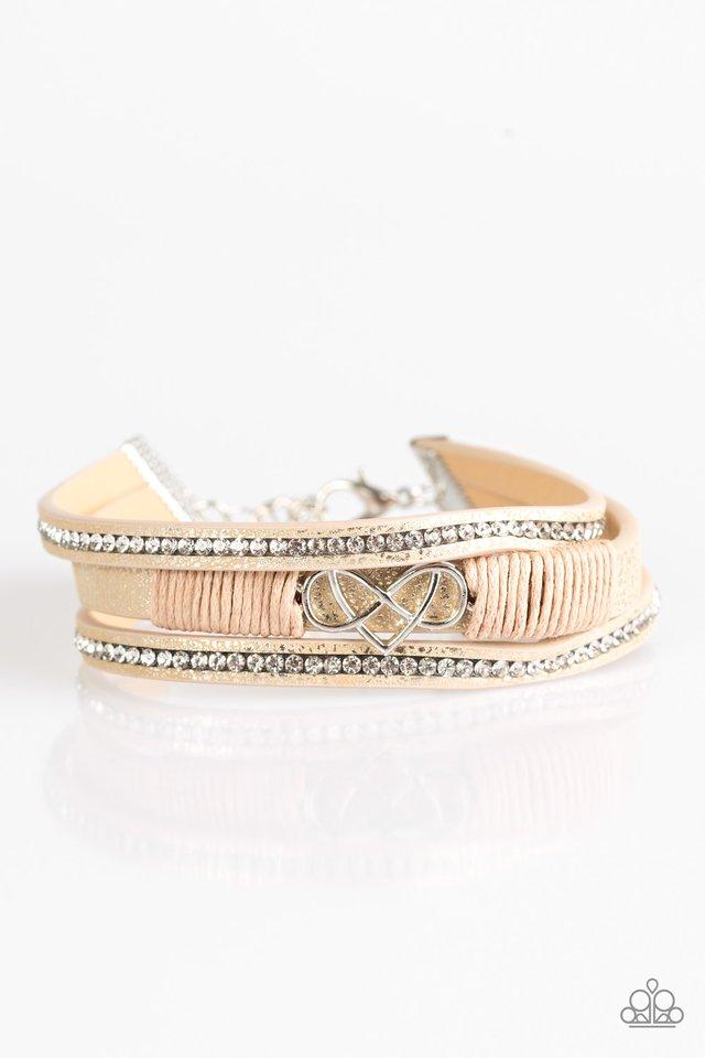 Paparazzi Bracelet ~ Hustlin Heart - Pink