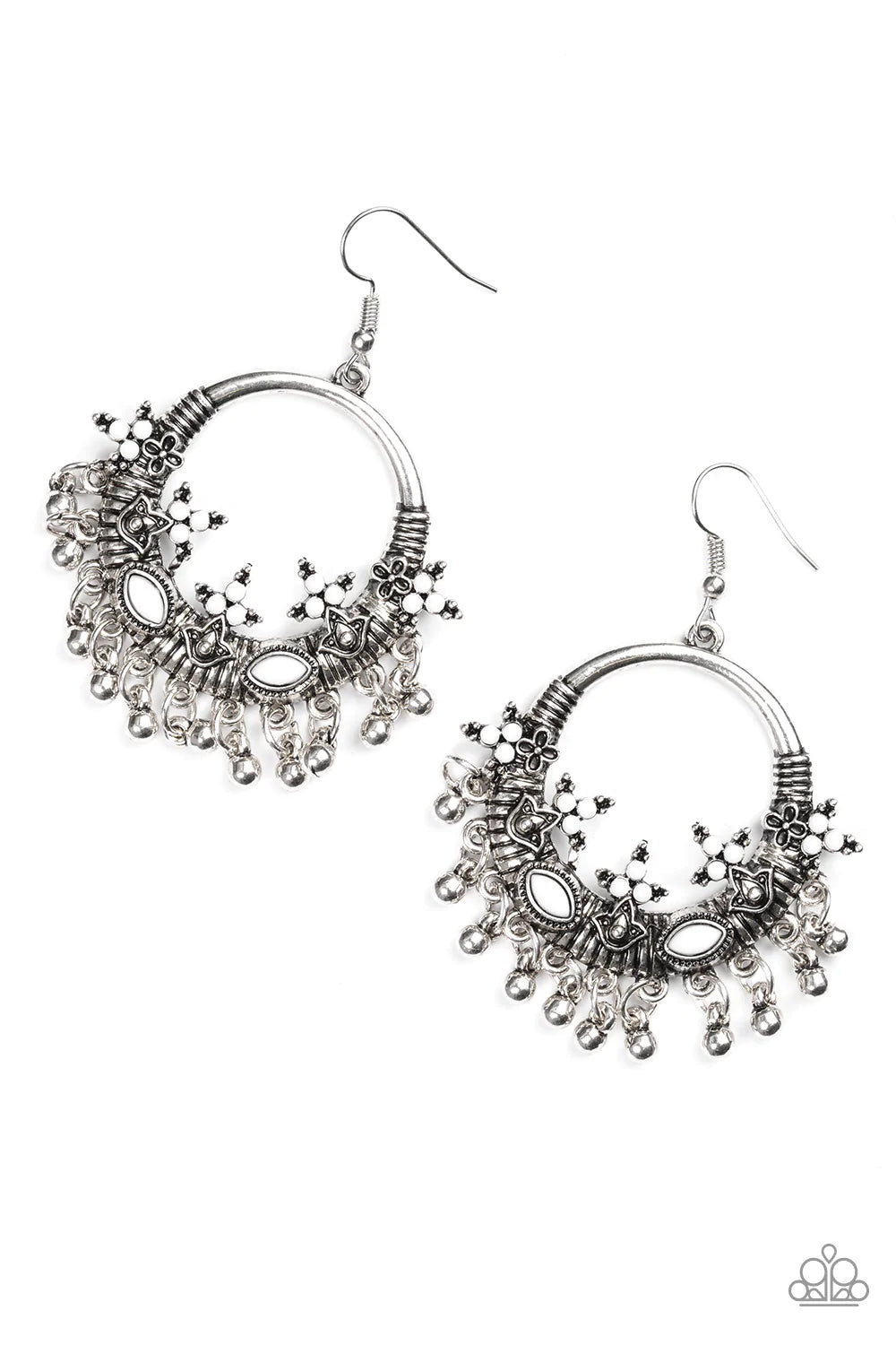 Paparazzi Earring ~ Musical Mantras - White
