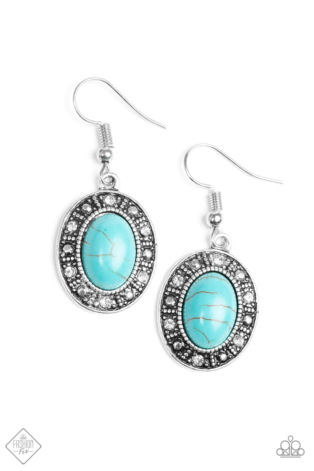Paparazzi Earring ~ Classically Country - Blue