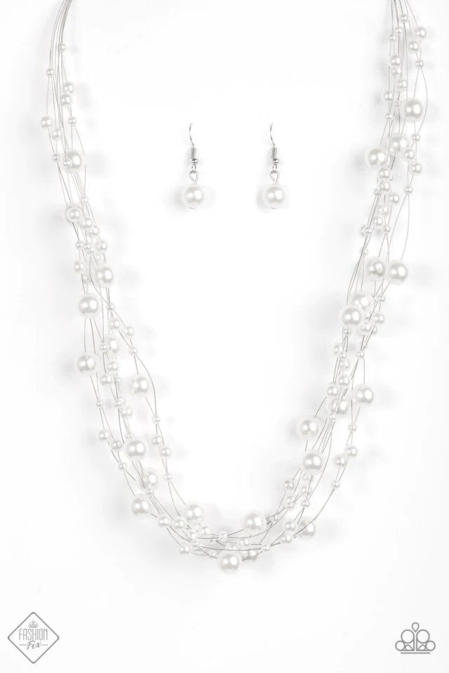 Paparazzi Necklace ~ Absolutely Fab-YOU-lous! - White