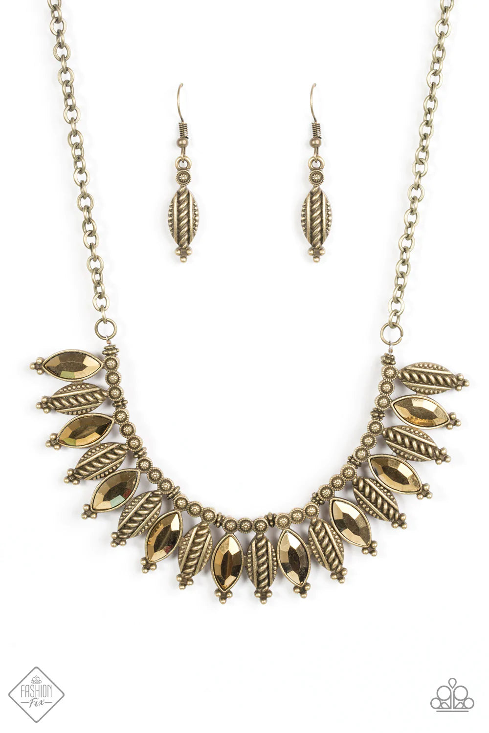 Paparazzi Necklace ~ Jungle Jamboree - Brass