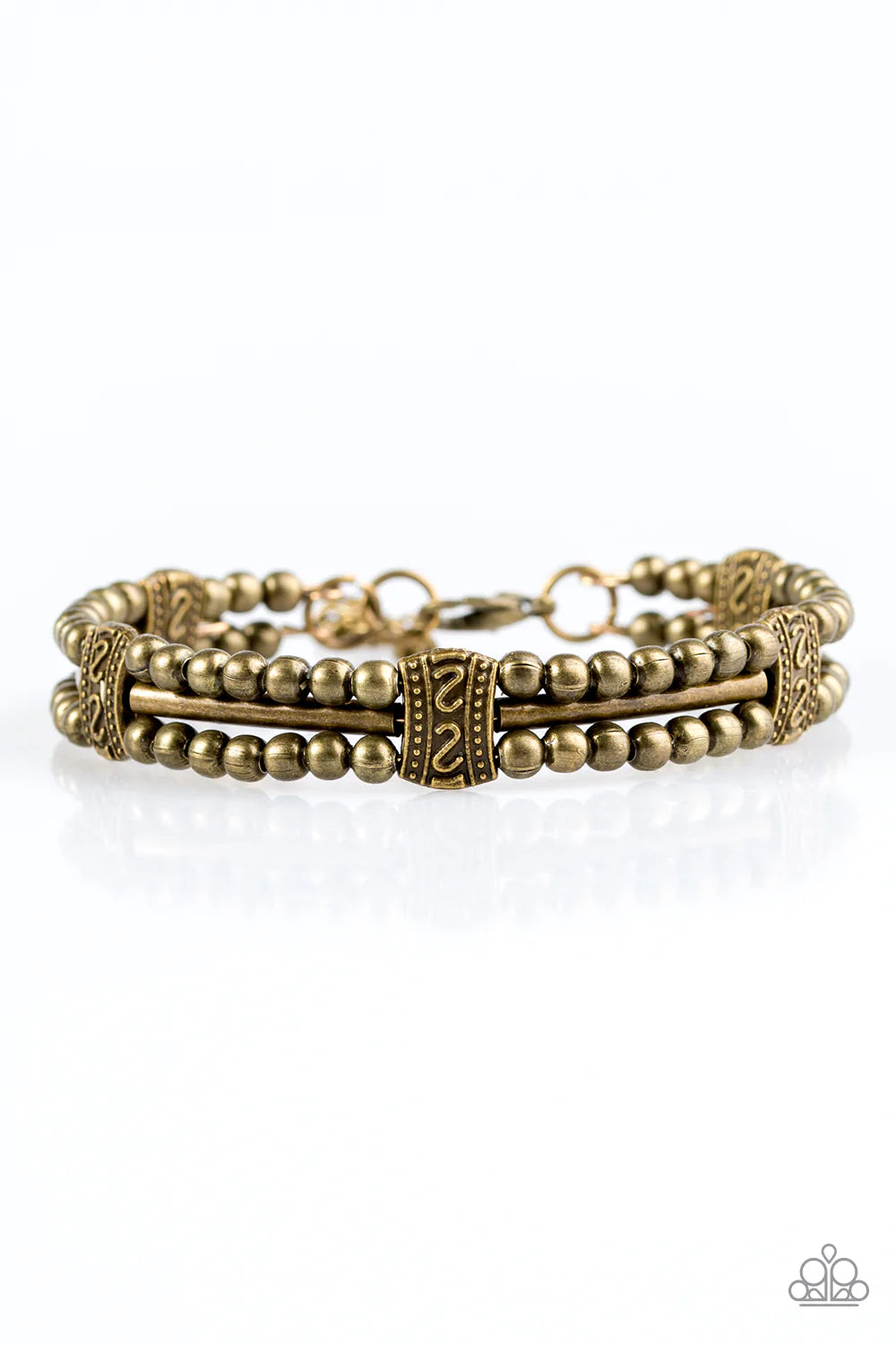 Paparazzi Bracelet ~ Wild Shine - Brass