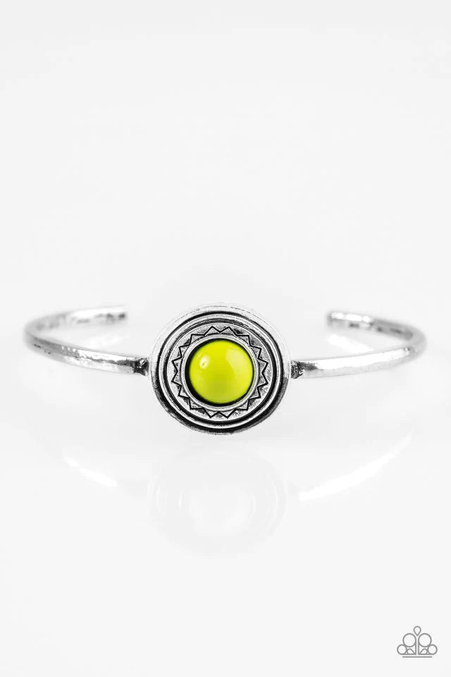 Paparazzi Bracelet ~ Sahara Sunshine - Green