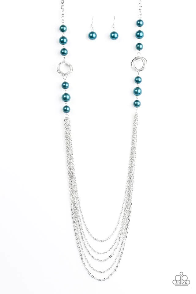 Collar Paparazzi ~ Vierte el vino - Azul