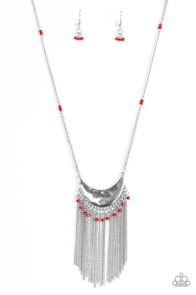 Paparazzi Necklace ~ Desert Trance - Red