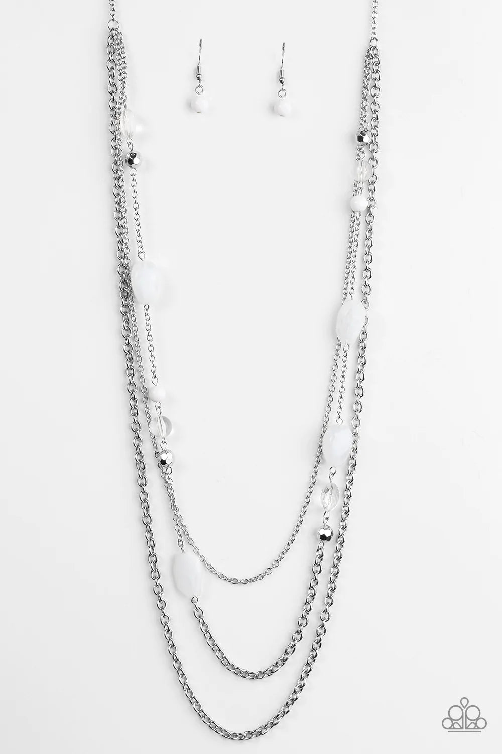 Paparazzi Necklace ~ BELIZE It Or Not - White